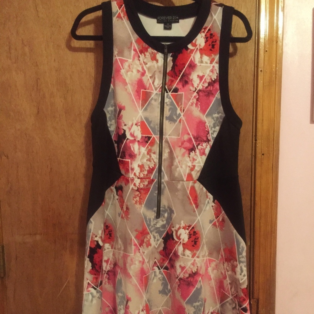 Forever 21 Rose Print Dress- 2X